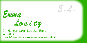 emma lositz business card